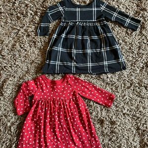 6-12M long sleeve dresses